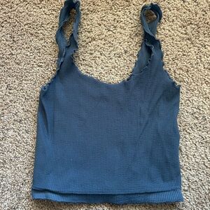 Women's Blue Sleeveless Top